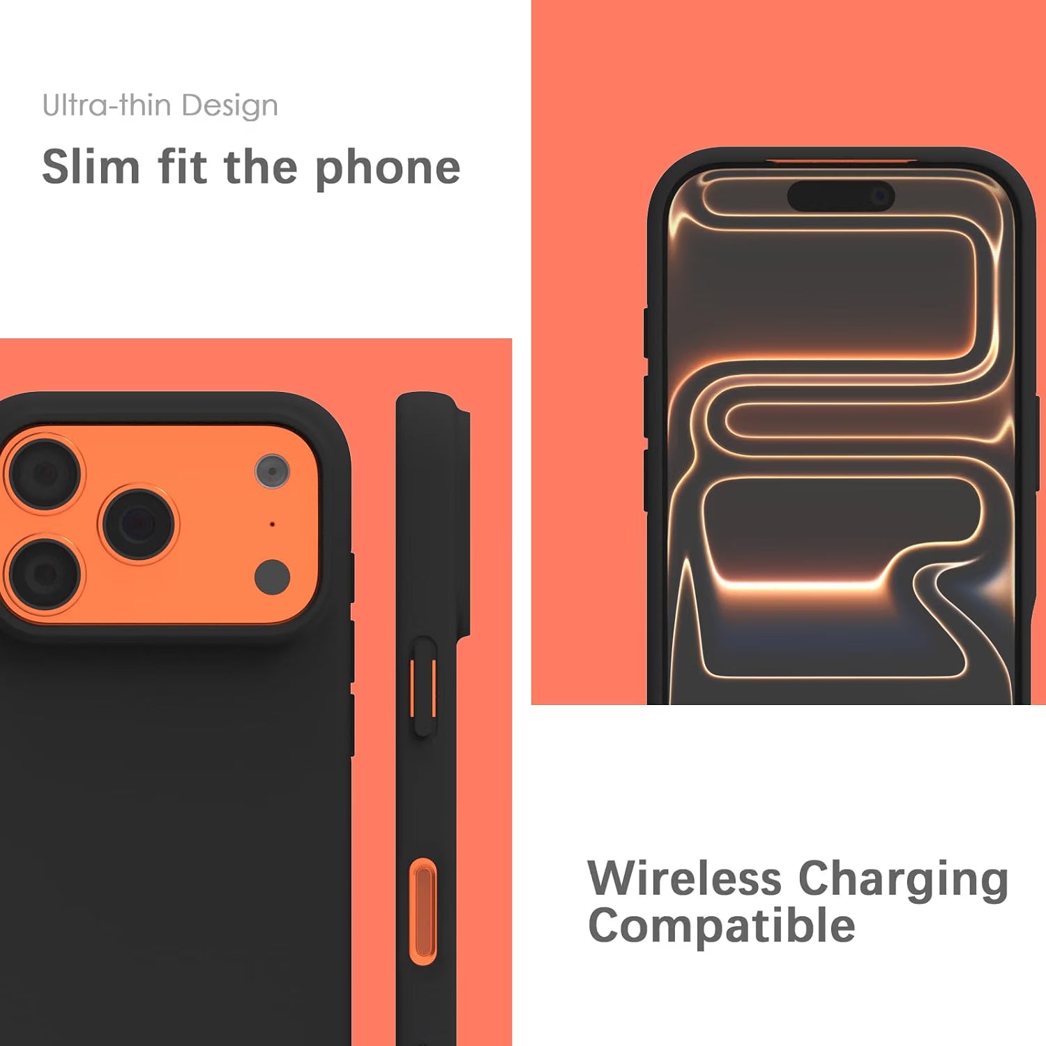YATWIN Silicone Case for iPhone 17 Pro