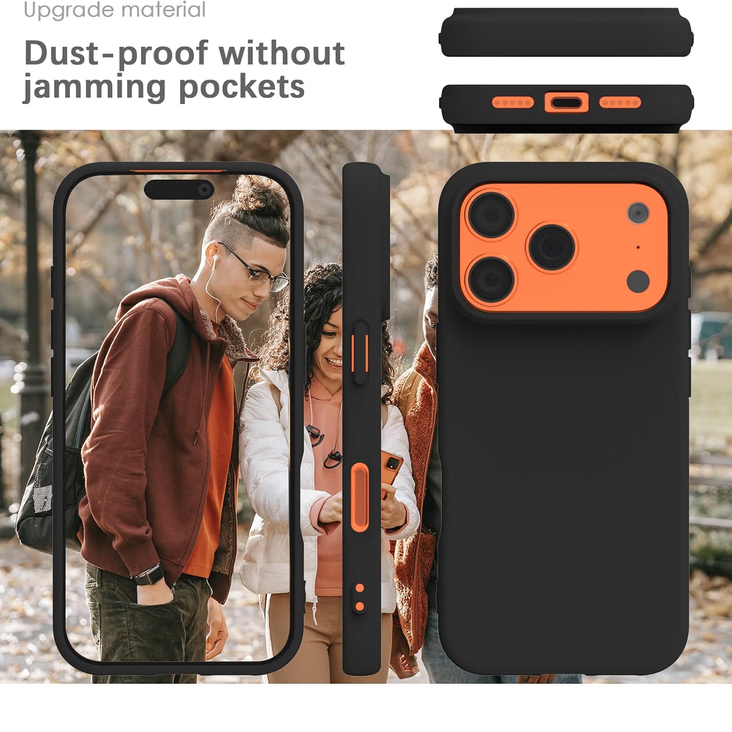 YATWIN Silicone Case for iPhone 17 Pro