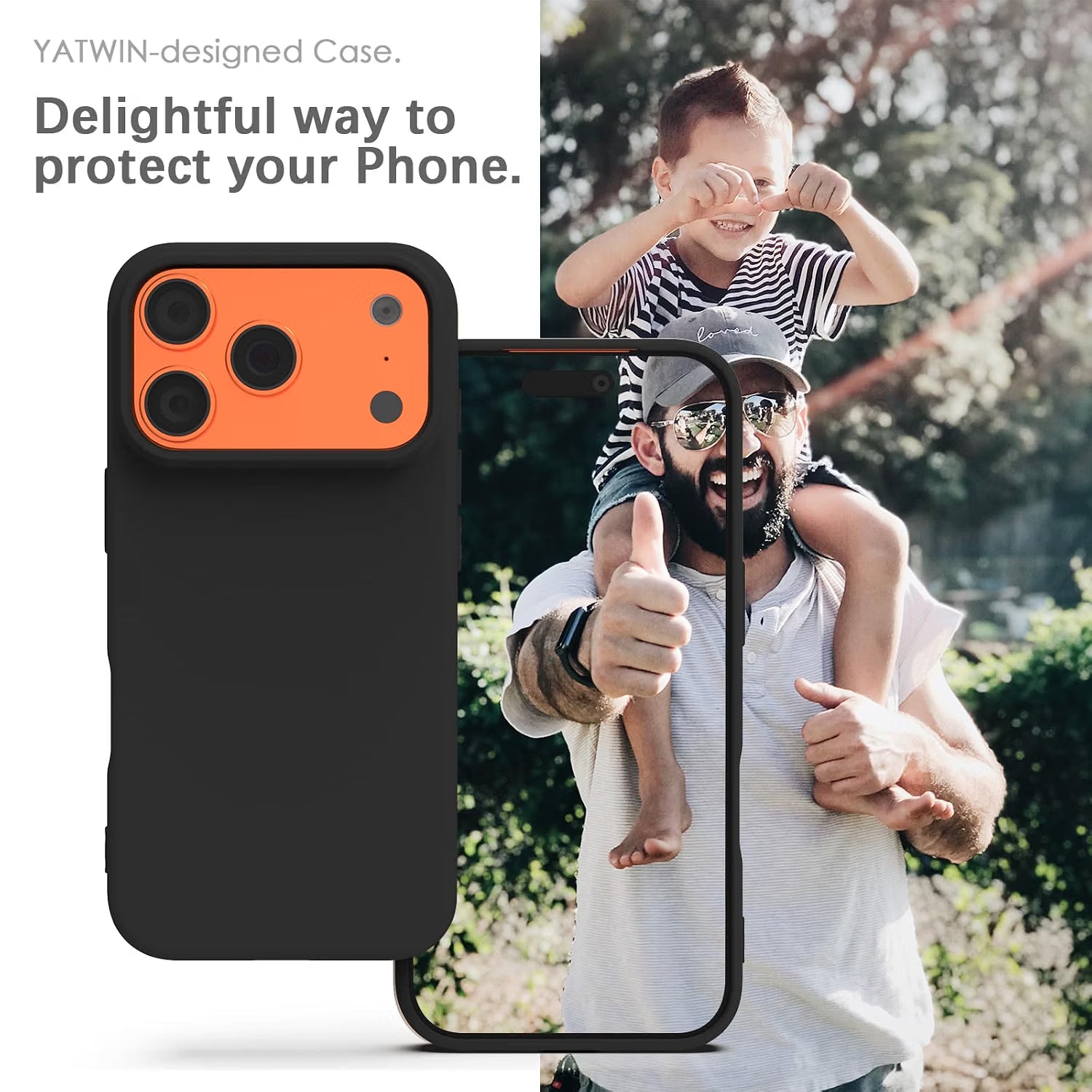 YATWIN Silicone Case for iPhone 17 Pro